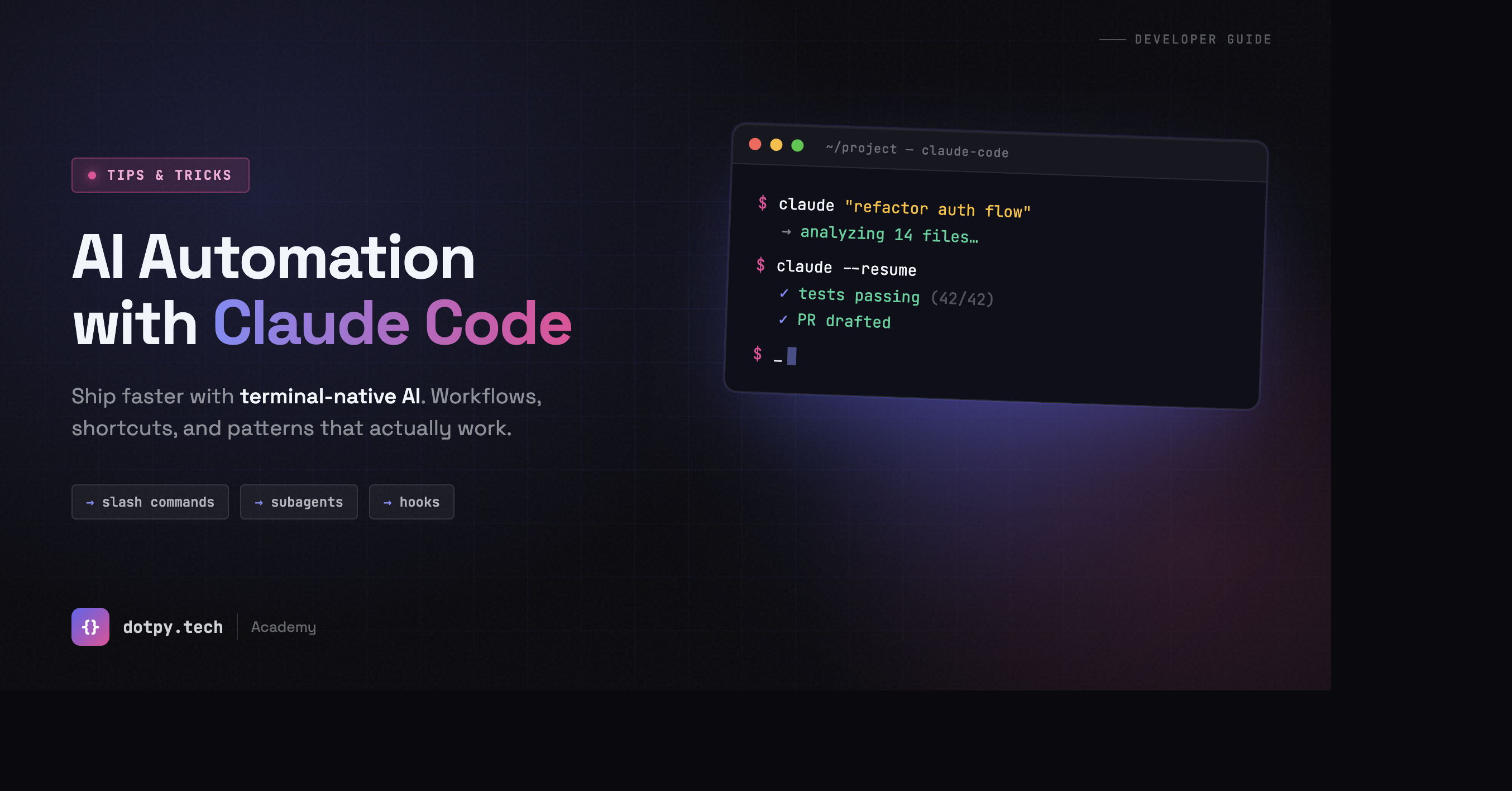 Automation with claude code